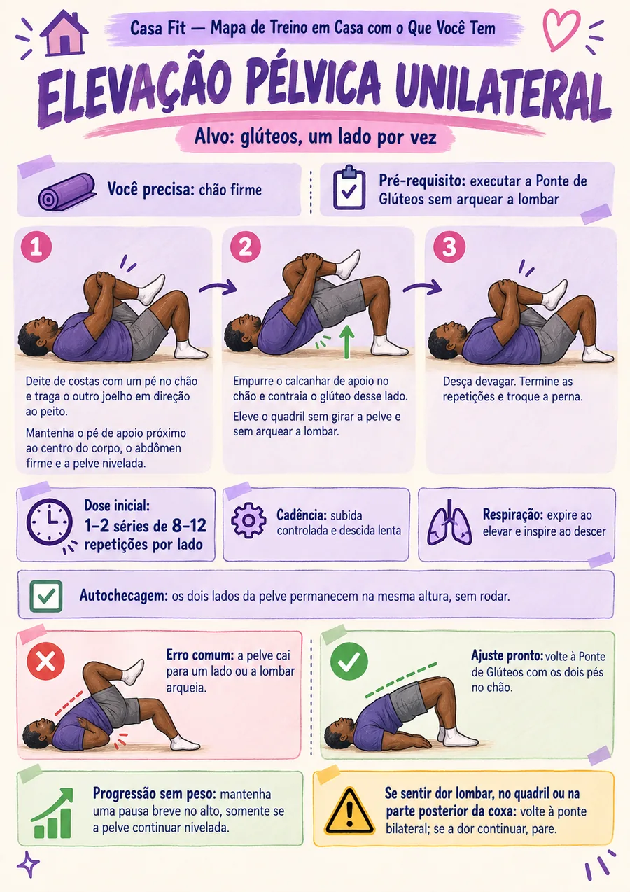 Página real do material Casa Fit — Mapa de Treino em Casa com o Que Você Tem