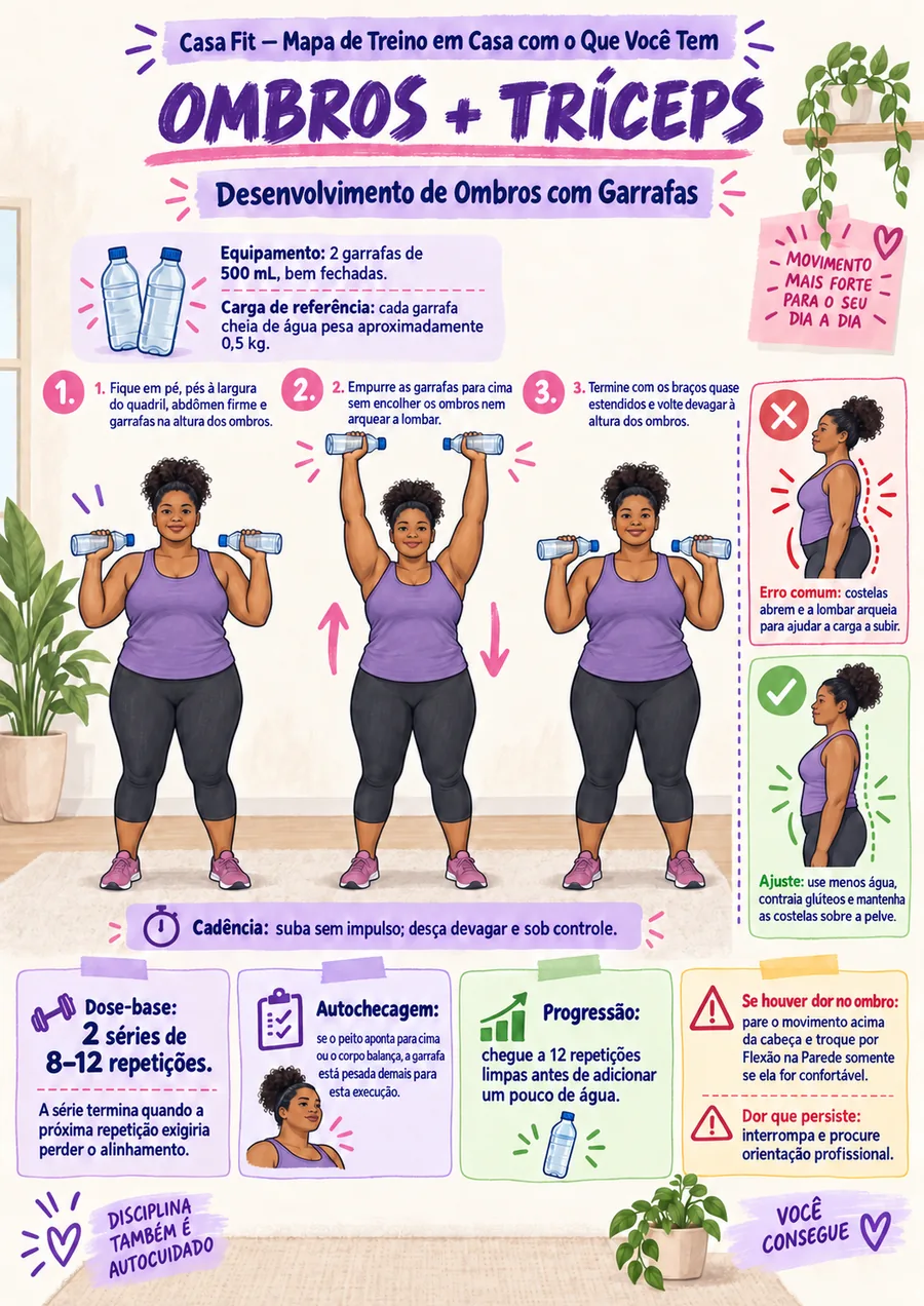 Página real do material Casa Fit — Mapa de Treino em Casa com o Que Você Tem